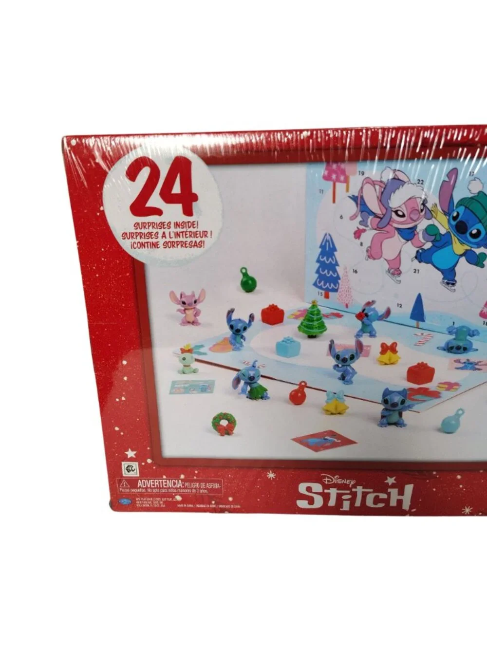 Disney Stitch Advent Calendar 24 Pieces With 9 Figures and Accessories